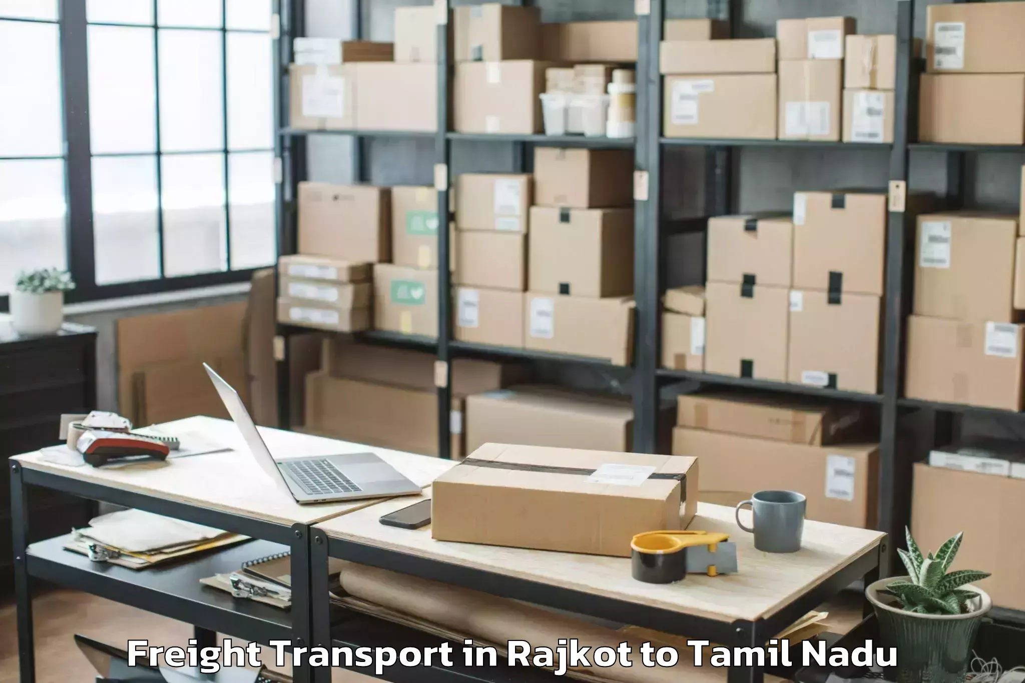 Expert Rajkot to Walajapet Freight Transport